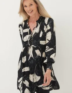 Women FatFace Shirts & Blouses|Gerry Twilight Leaves Tunic