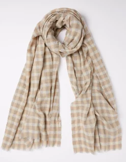 Women FatFace View All|Gingham Check Scarf