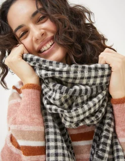Women FatFace View All|Gingham Check Scarf