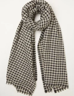 Women FatFace View All|Gingham Check Scarf