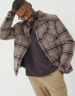 Men FatFace View All|Glen Check Overshirt