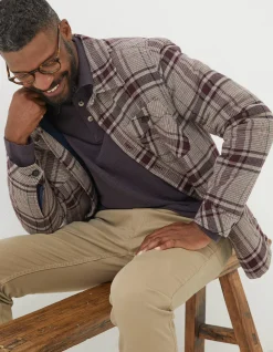 Men FatFace View All|Glen Check Overshirt