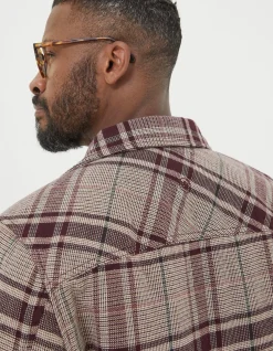 Men FatFace View All|Glen Check Overshirt
