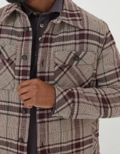 Men FatFace View All|Glen Check Overshirt