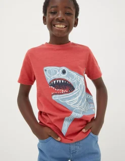 Boys FatFace View All|Glow-In-The-Dark Shark T-Shirt