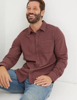Men FatFace View All|Glynde Grid Check Shirt