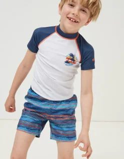Boys FatFace View All|Graphic Rash Vest