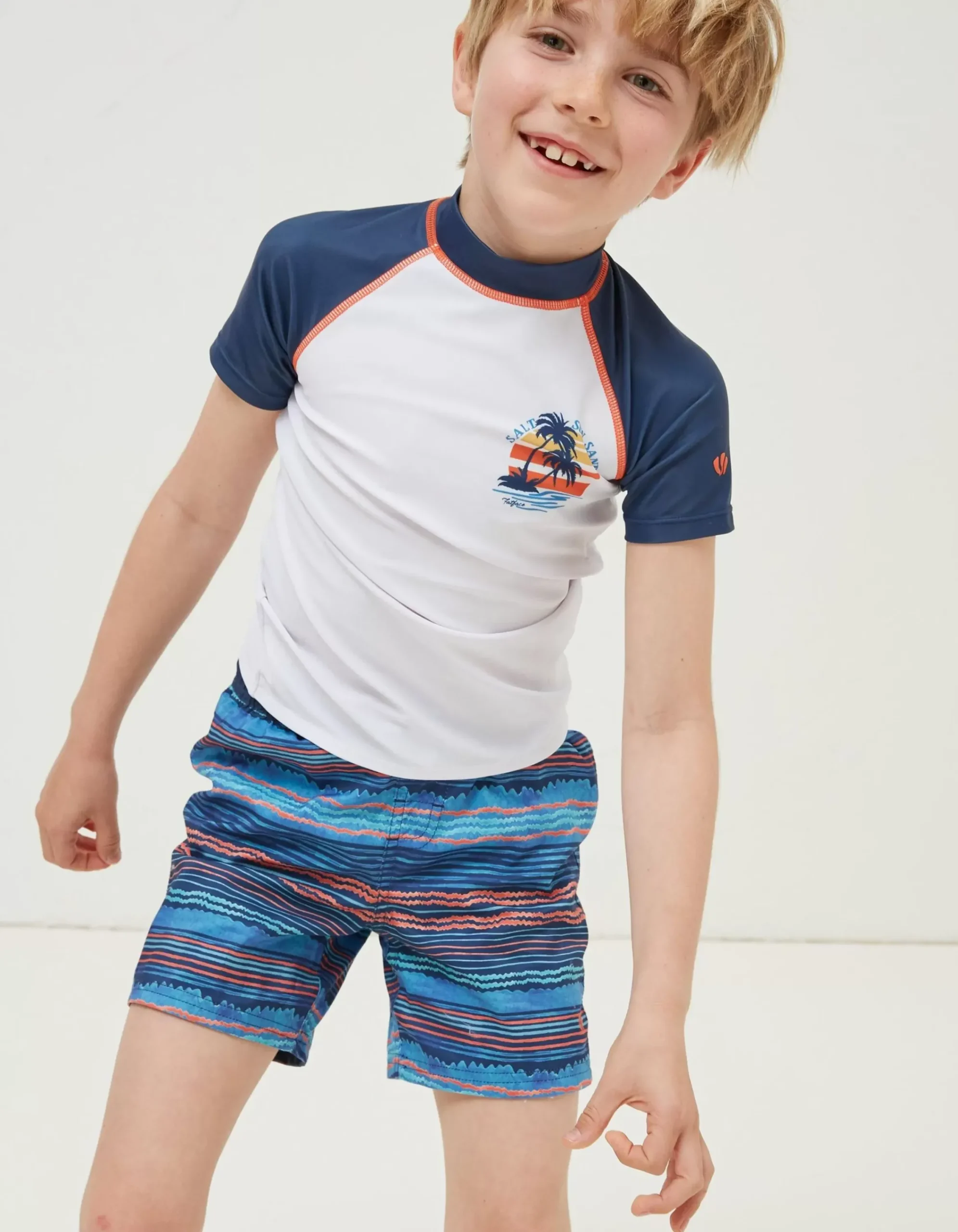 Boys FatFace View All|Graphic Rash Vest