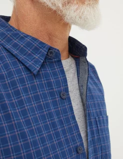 Men FatFace View All|Grays Grid Check Shirt