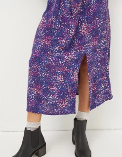 Women FatFace Dresses|Haldon Layered Spot Midi Dress