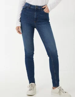 Women FatFace Jeans & Dungarees|Harlow High Waist Stretch Skinny Jeans