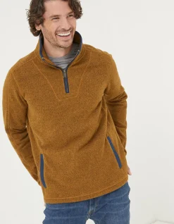 Men FatFace View All|Haxby Fleece Half Neck Sweatshirt