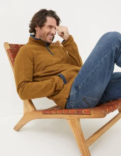 Men FatFace View All|Haxby Fleece Half Neck Sweatshirt