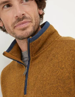Men FatFace View All|Haxby Fleece Half Neck Sweatshirt