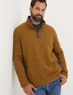 Men FatFace View All|Haxby Fleece Half Neck Sweatshirt