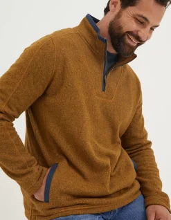 Men FatFace View All|Haxby Fleece Half Neck Sweatshirt