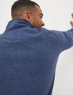 Men FatFace Sweatshirts & Hoodies|Haxby Fleece Half Neck Sweatshirt