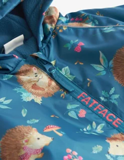 Girls FatFace View All|Hedgehog Print Puddlesuit