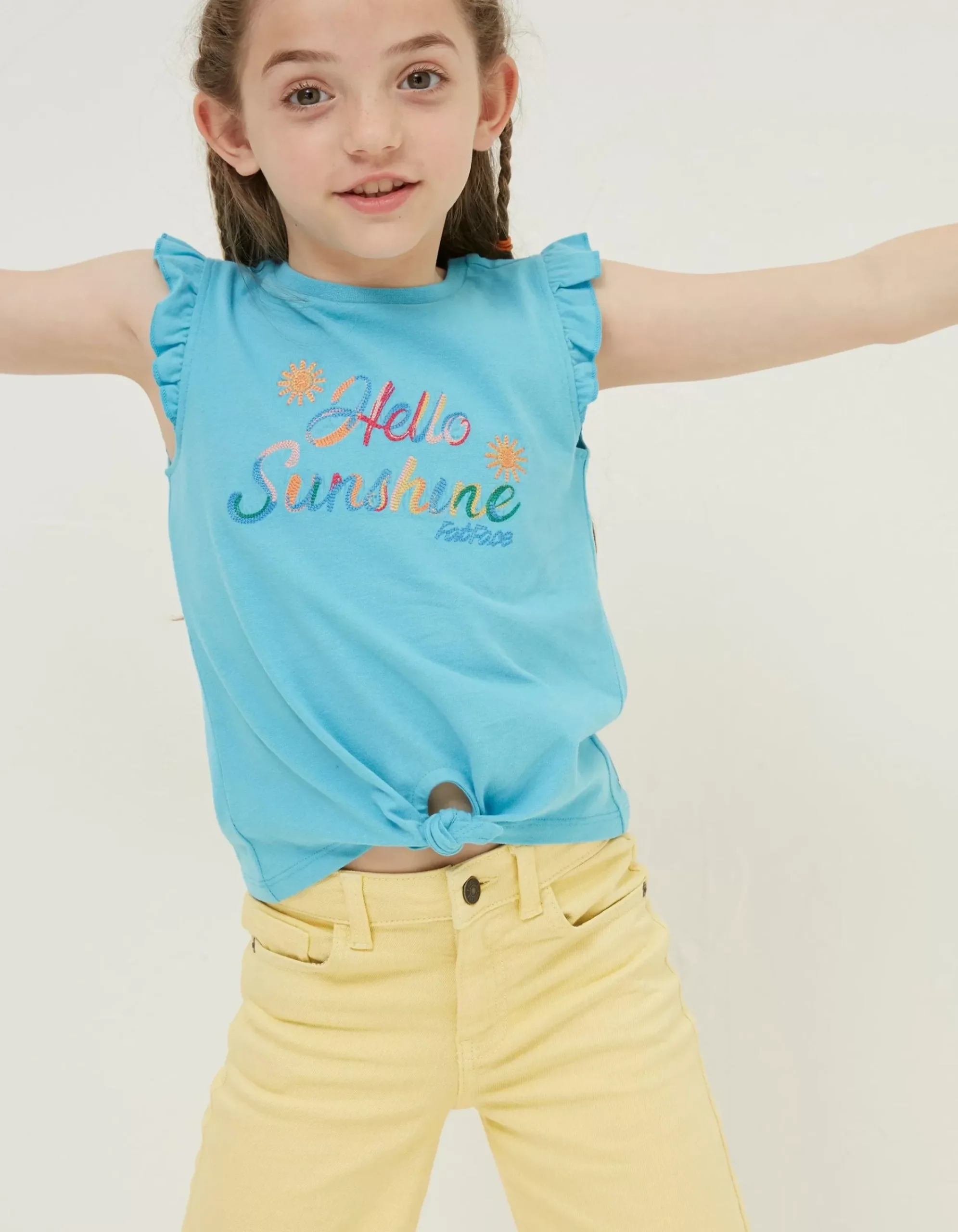 Girls FatFace View All|Hello Sunshine Graphic T Shirt
