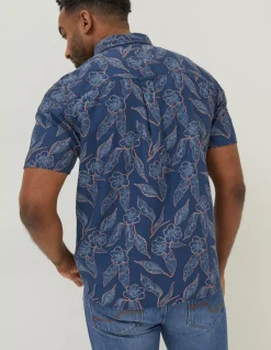 Men FatFace Shirts|Hibiscus Print Shirt