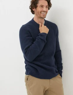Men FatFace Knitwear|Hinton Crew Neck Jumper