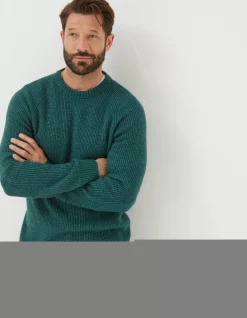 Men FatFace Knitwear|Hinton Crew Neck Jumper
