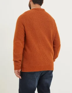 Men FatFace Knitwear|Hinton Crew Neck Jumper