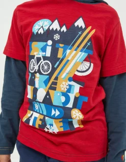 Boys FatFace View All|Hooded Ski Graphic T-Shirt