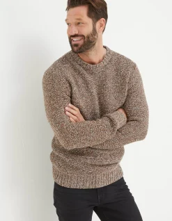 Men FatFace Knitwear|Hove Crew Jumper