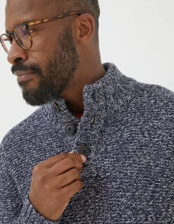 Men FatFace View All|Hove Half Neck Jumper
