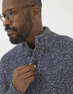 Men FatFace View All|Hove Half Neck Jumper