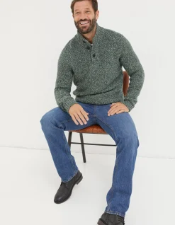 Men FatFace View All|Hove Half Neck Jumper