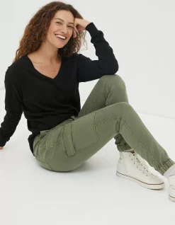 Women FatFace Trousers & Leggings|Hythe Cargo Trouser