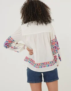 Women FatFace Shirts & Blouses|Ida Embroidered Blouse