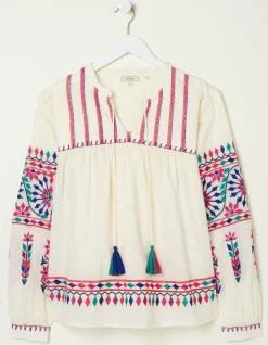 Women FatFace Shirts & Blouses|Ida Embroidered Blouse