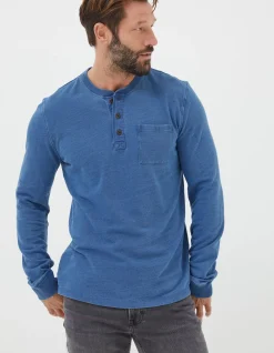 Men FatFace View All|Indigo Henley T-Shirt