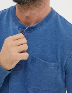 Men FatFace View All|Indigo Henley T-Shirt