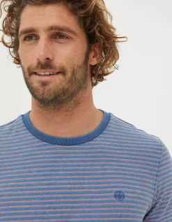 Men FatFace View All|Indigo Stripe T-Shirt