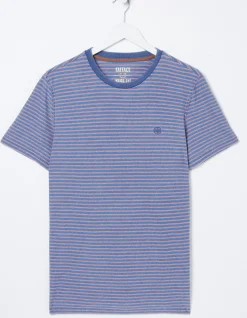 Men FatFace View All|Indigo Stripe T-Shirt