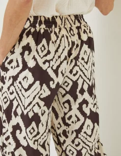Women FatFace Trousers & Leggings|Isla Ikat Wide Leg Trouser
