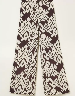 Women FatFace Trousers & Leggings|Isla Ikat Wide Leg Trouser