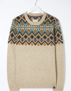 Men FatFace Knitwear|Ives Crew Jumper