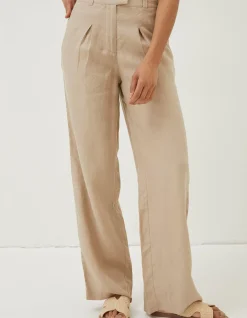 Women FatFace Trousers & Leggings|Ives Wide Leg Linen Trousers