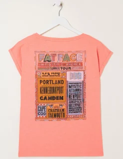 Women FatFace Tops & T-Shirts|Ivy Festival Usa T-Shirt