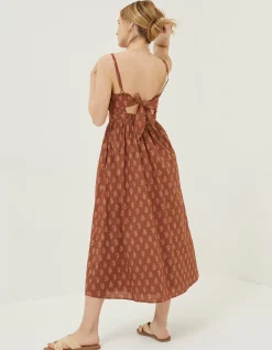 Women FatFace Dresses|Jayden Woodblock Midi Dress
