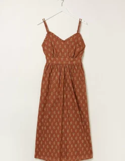 Women FatFace Dresses|Jayden Woodblock Midi Dress