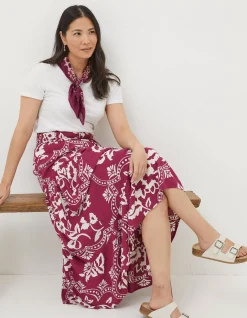 Women FatFace View All|Jayla Wallpaper Floral Maxi Skirt
