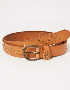 Women FatFace View All|Jean Geo Laser Cut Leather Belt