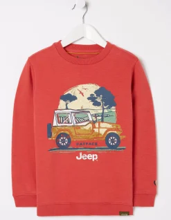 Boys FatFace View All|Jeep Crew Neck Sweatshirt