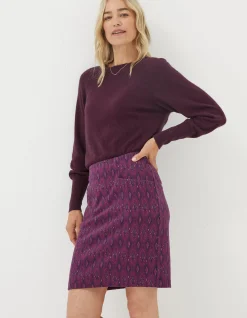 Women FatFace View All|Jennie Ikat Geo Jersey Skirt